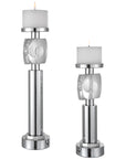 Uttermost Kyrie Nickel Candleholders, 2-Piece Set