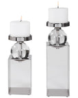 Uttermost Lucian Nickel Candleholders, 2-Piece Set