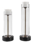 Uttermost Charvi Glass Candleholders, 2-Piece Set