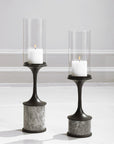 Uttermost Deane Marble Candleholders, 2-Piece Set
