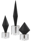 Uttermost Alize Black Sculptures, 3-Piece Set