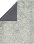 Jaipur Almira Carmen Trellis Border Blue Light Gray ALR01 Rug