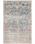 Jaipur Boheme Bardia Oriental Damask Dark Teal Rust BOH08 Rug