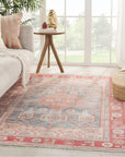 Jaipur Boheme Fiddler Medallion Tribal Pink Blue BOH16 Rug