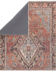Jaipur Boheme Wesleyan Medallion Border Rust Gray BOH18 Rug