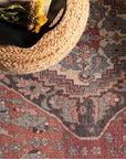 Jaipur Boheme Wesleyan Medallion Border Rust Gray BOH18 Rug