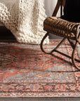 Jaipur Boheme Wesleyan Medallion Border Rust Gray BOH18 Rug