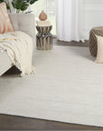 Jaipur Brevin Danan Solid Ivory Light Gray BRV03 Rug
