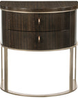 Caracole Modern Streamline Moderne Nightstand