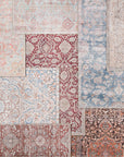 Jaipur Chateau Bardia Oriental Damask Blue Light Pink CHT07 Rug