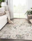 Jaipur Cirque Cassia Abstract Gray Gold CIQ29 Rug