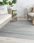 Jaipur Castillo Torre Solid Stripes Gray Cream CSL02 Rug