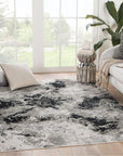 Jaipur Catalyst Fen Abstract Black Gray CTY01 Rug