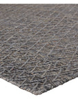 Jaipur Emblem Morse Trellis Geometric Gray Dark Blue EMB03 Rug