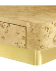 Villa & House Emil 2-Drawer Side Table - Burl