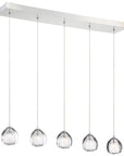 Eurofase DESIGNWL2017 Lucido 5-Light Linear Chandelier