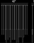 Eurofase DESIGNWL2017 Santana 18-Light Linear Led Chandelier