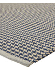 Jaipur Finlay Houndz Trellis Geometric Dark Blue Cream FNL01 Rug