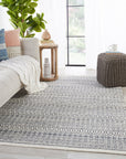 Jaipur Fontaine Galway Trellis Tribal Slate Ivory FNT03 Rug