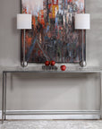 Uttermost Hayley Silver Console Table