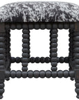 Uttermost Rancho Faux Cow Hide Small Bench
