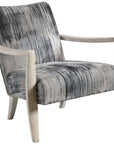 Uttermost Watercolor Gray Chenille Accent Chair