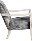 Uttermost Watercolor Gray Chenille Accent Chair