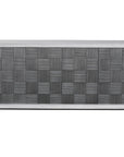 Uttermost Checkerboard 4-Door Gray Cabinet