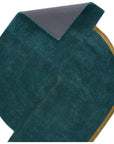 Jaipur Iconic Zephyr Abstract Solid Teal Gold ICO03 Rug