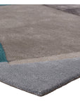 Jaipur Iconic Fayruz Geometric Gray Teal ICO05 Rug