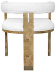 Worlds Away Jude Barrel Back Dining Chair