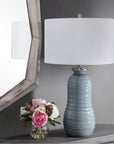 Uttermost Zaila Light Blue Table Lamp