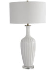 Uttermost Strauss White Ceramic Table Lamp
