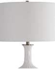 Uttermost Strauss White Ceramic Table Lamp