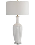 Uttermost Strauss White Ceramic Table Lamp