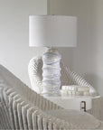 Uttermost Waves Blue and White Table Lamp