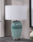 Uttermost Caicos Teal Table Lamp