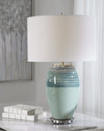 Uttermost Caicos Teal Table Lamp