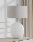 Uttermost Whiteout Mottled Glass Table Lamp