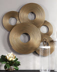 Uttermost Ahmet Gold Rings Wall Decor