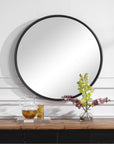 Uttermost Belham Round Iron Mirror