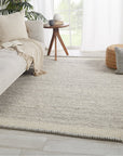 Jaipur Nazca Gila Border Solid Gray Ivory NAZ03 Rug