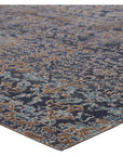 Jaipur Polaris Bodega Trellis Floral Dark Blue Gold POL31 Rug