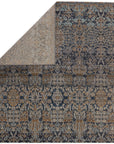 Jaipur Polaris Bodega Trellis Floral Dark Blue Gold POL31 Rug
