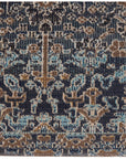 Jaipur Polaris Bodega Trellis Floral Dark Blue Gold POL31 Rug
