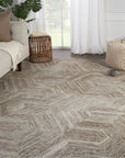Jaipur Pathways by Verde Home Rome Geometric Brown PVH05 Rug