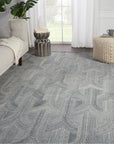 Jaipur Pathways by Verde Home Manhattan Trellis Gray PVH08 Rug