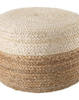 Jaipur Saba Oliana Ombre Stripes White Beige SAA09 Cylinder Pouf