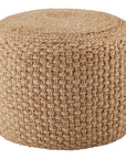 Jaipur Saba Kealani Trellis Textured Beige SAA21 Cylinder Pouf
