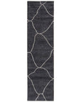 Jaipur Black White Rayon Cotton SAT05 Rug